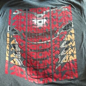 Disney Iron Man Graphic Tee - Red and Gray